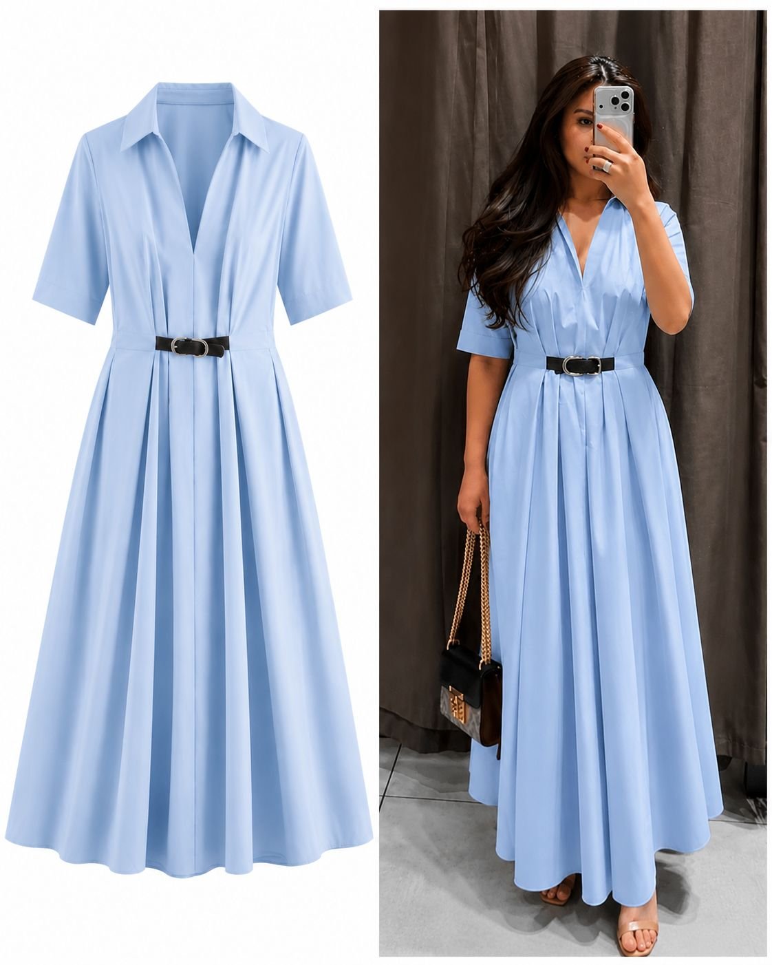 Cotton Belt Dress