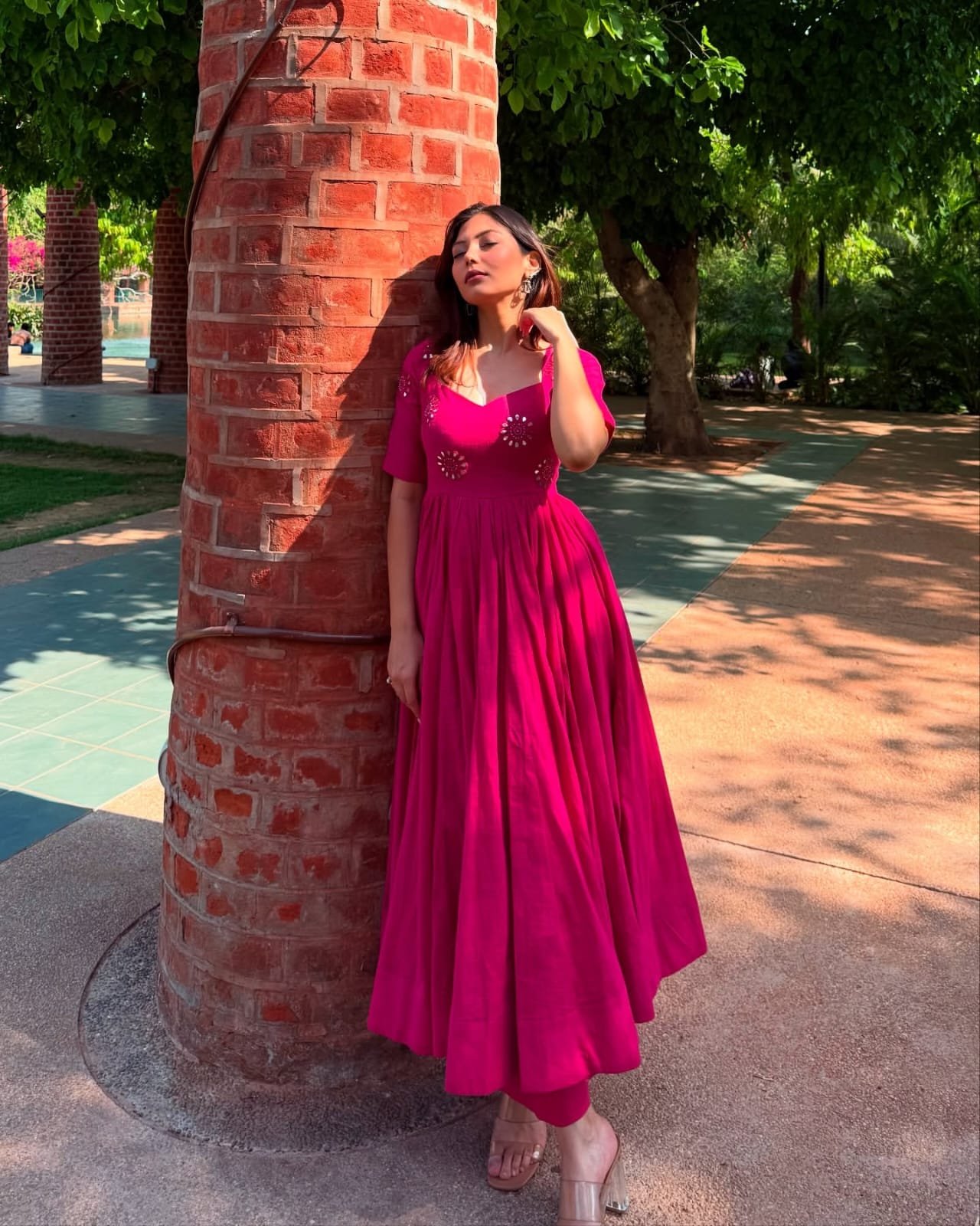 Backless Anarkali Kurta Set