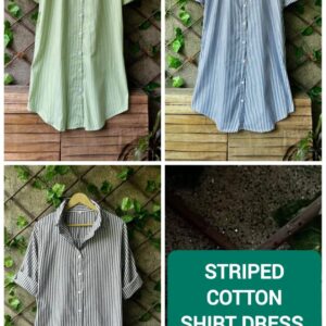 Stripped Shirt Dress