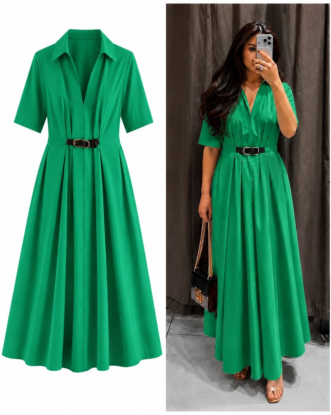 Cotton Belt Dress - Image 4
