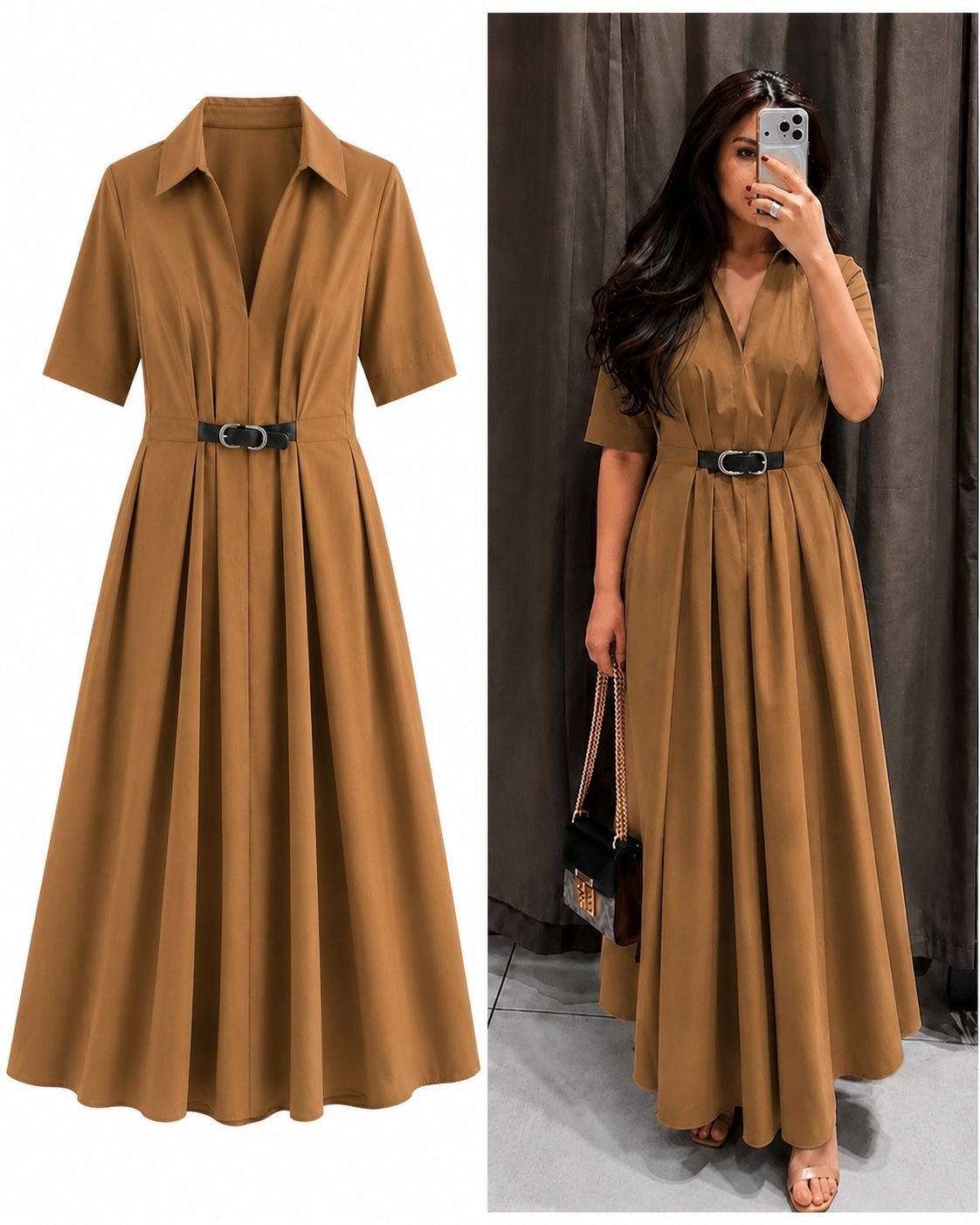 Cotton Belt Dress - Image 3