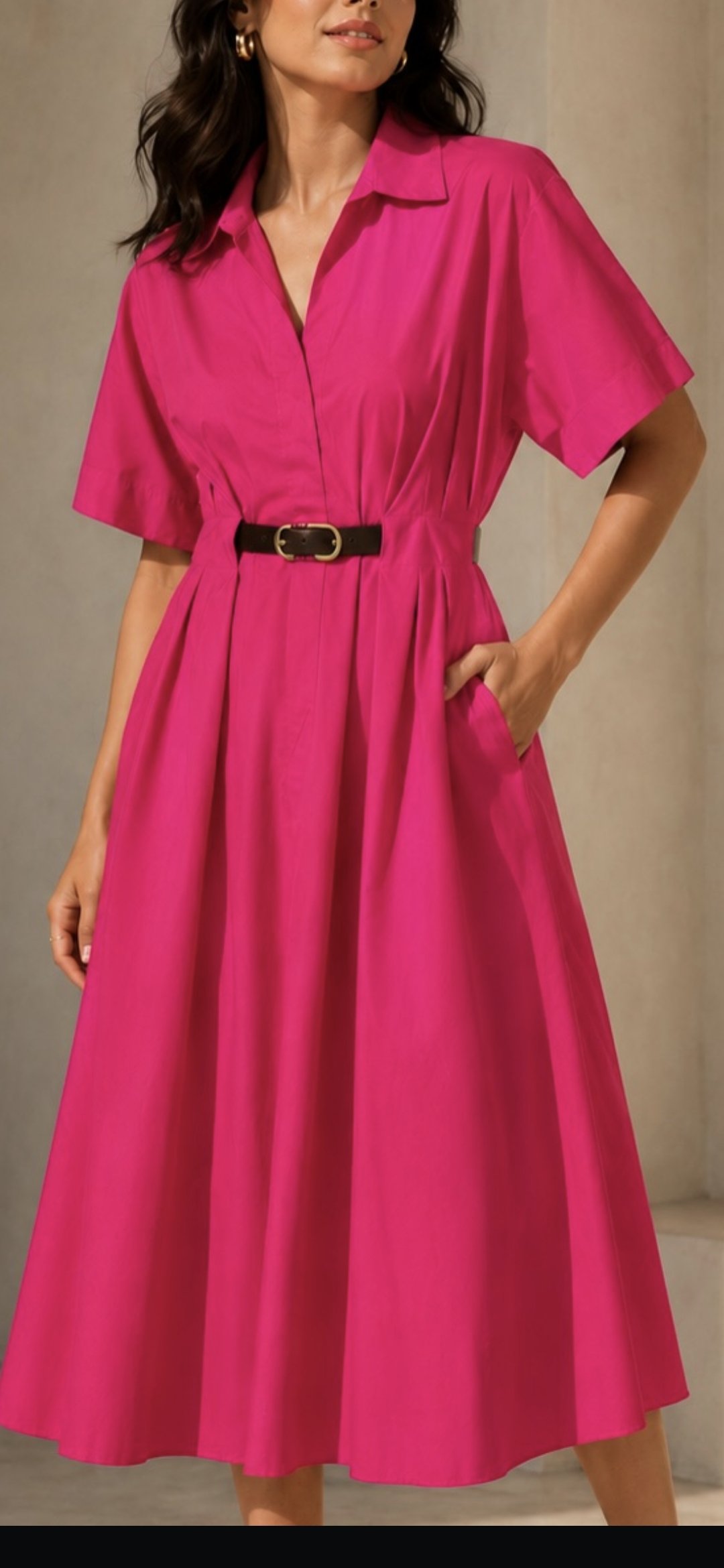 Cotton Belt Dress - Image 6
