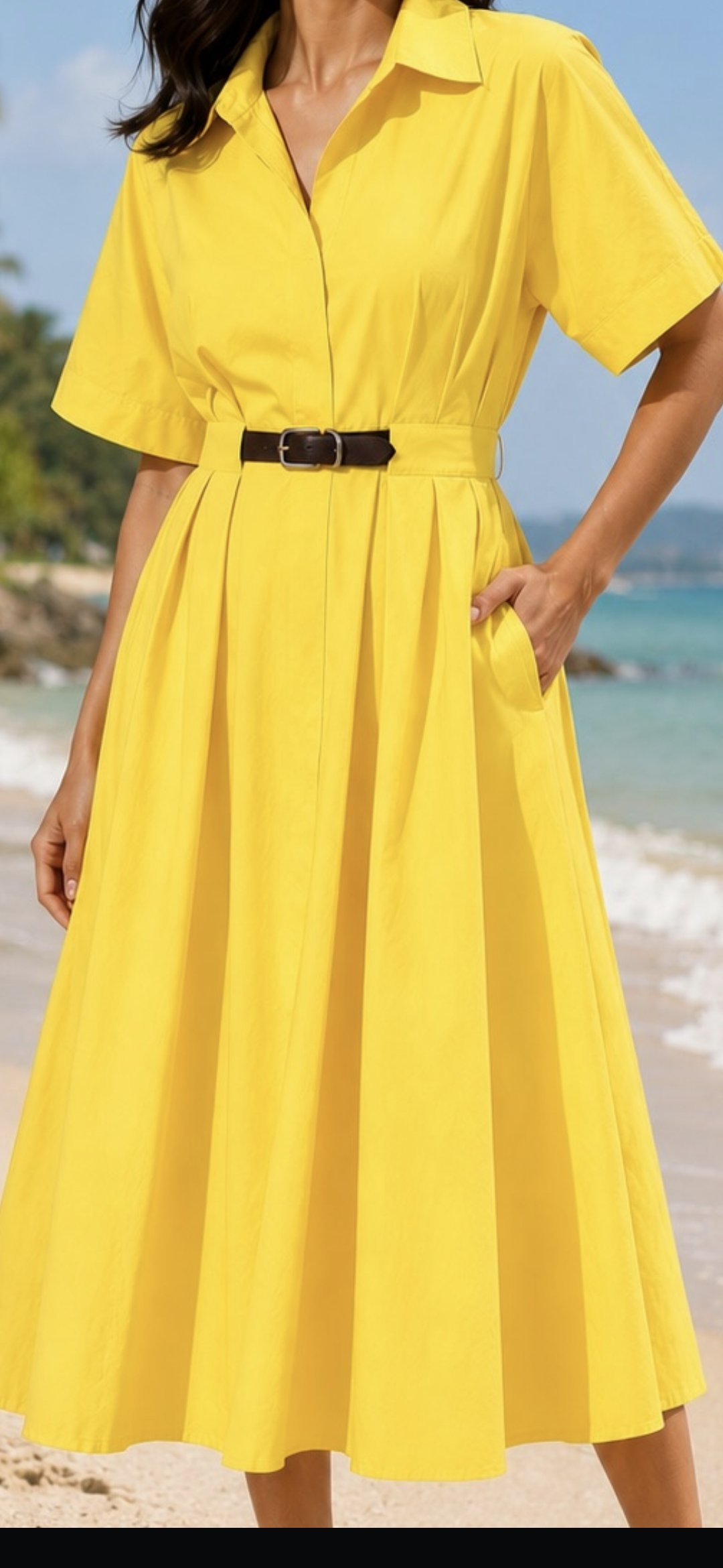 Cotton Belt Dress - Image 5