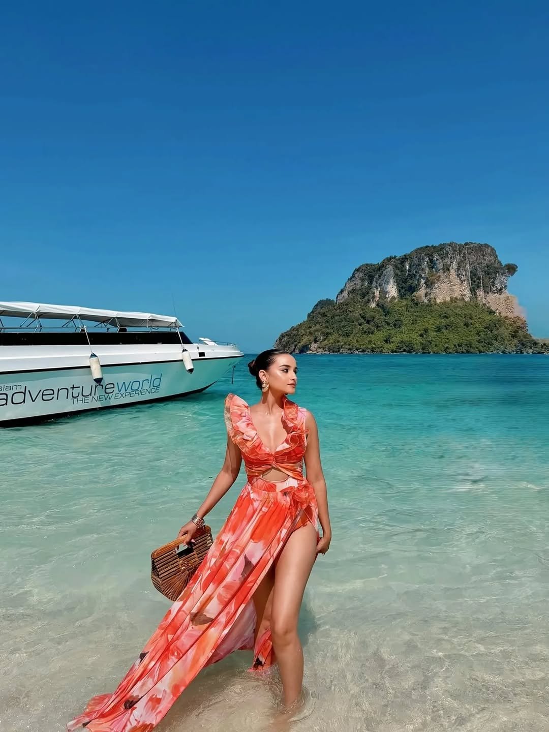 Orange FLoral Beach Set - Image 7