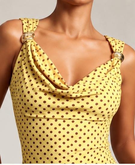 Polka Cowl Top - Image 4