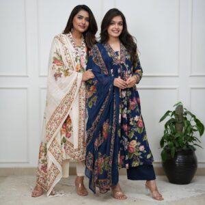 Collar Embroided Suit