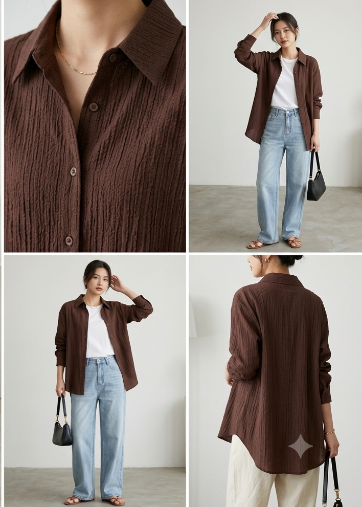 Basic Plain Shirt - Image 3
