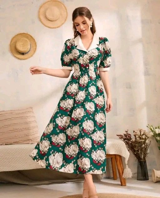 Floral Button Dress