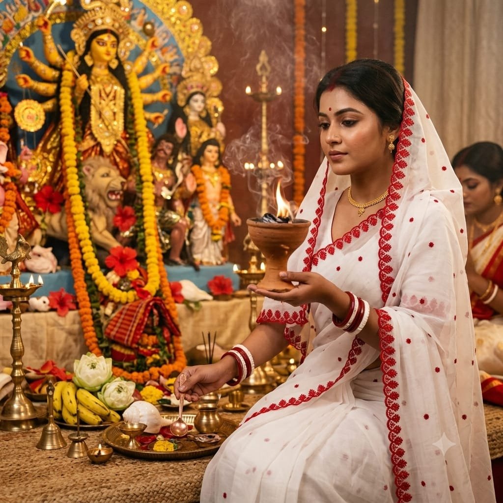 Durga Pujan SAREE